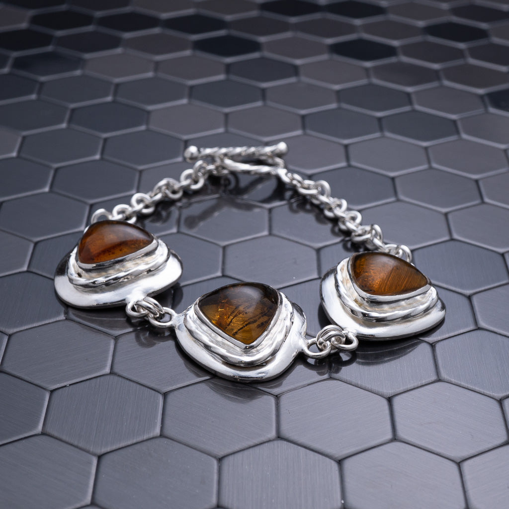 dominican blue amber bracelet