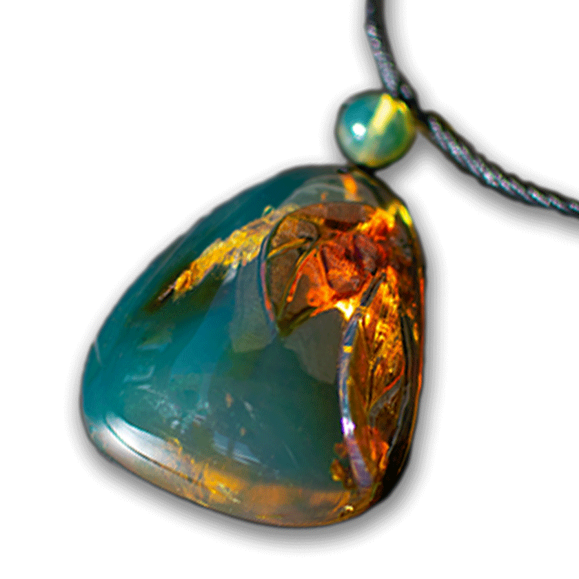 dominican blue amber pendants