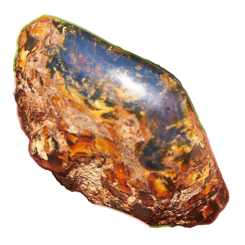 blue amber raw cabochons