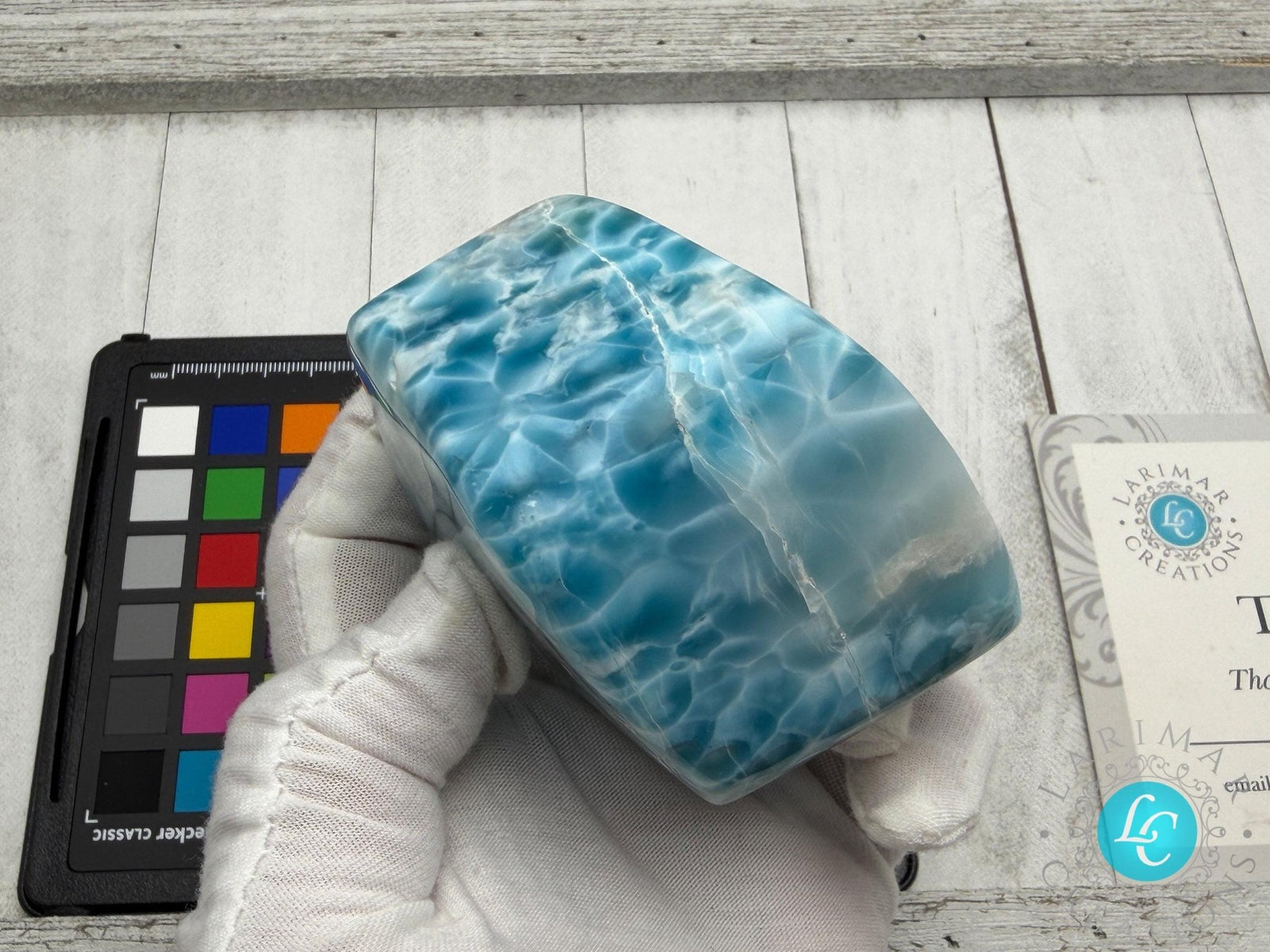 AAA Larimar Freeform Cabochon | Natural Dominican Stone - Larimar Creations