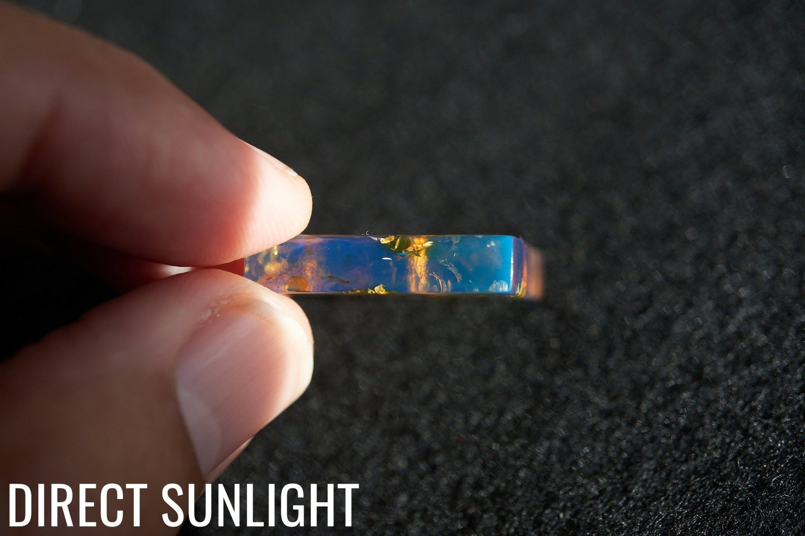Authentic Dominican Blue Amber Rectangle Necklace | 5.1 g - Larimar Creations