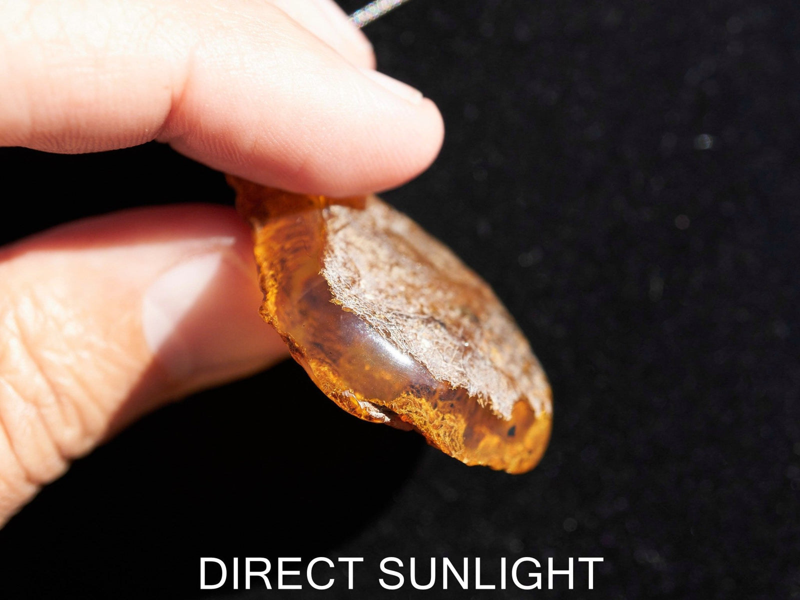 Authentic Dominican Blue Amber Round Pendant | 925 Silver - Larimar Creations