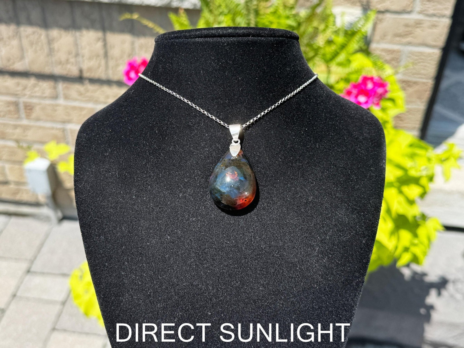 Dominican Blue amber Pendant - Larimar Creations