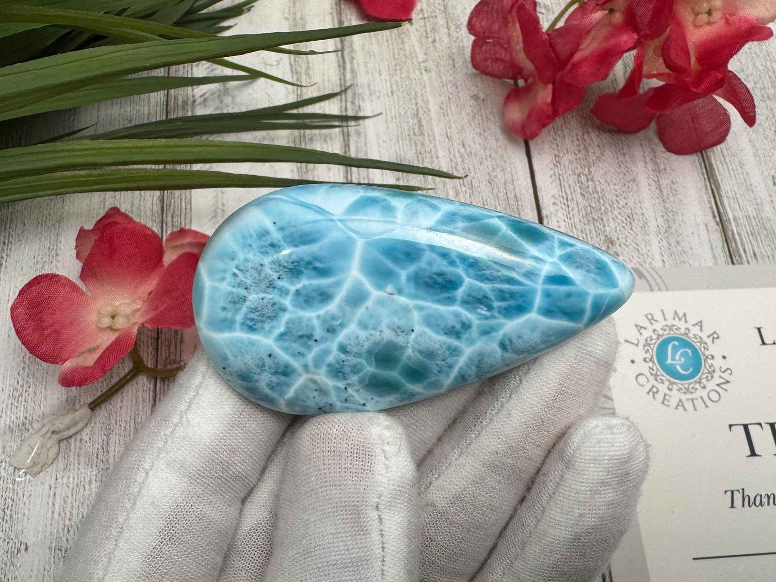 Larimar Cabochon Stone, super blue large Larimar, Natural Larimar Dominican, Hi Quality 202.5 carats cabochon, Collector's