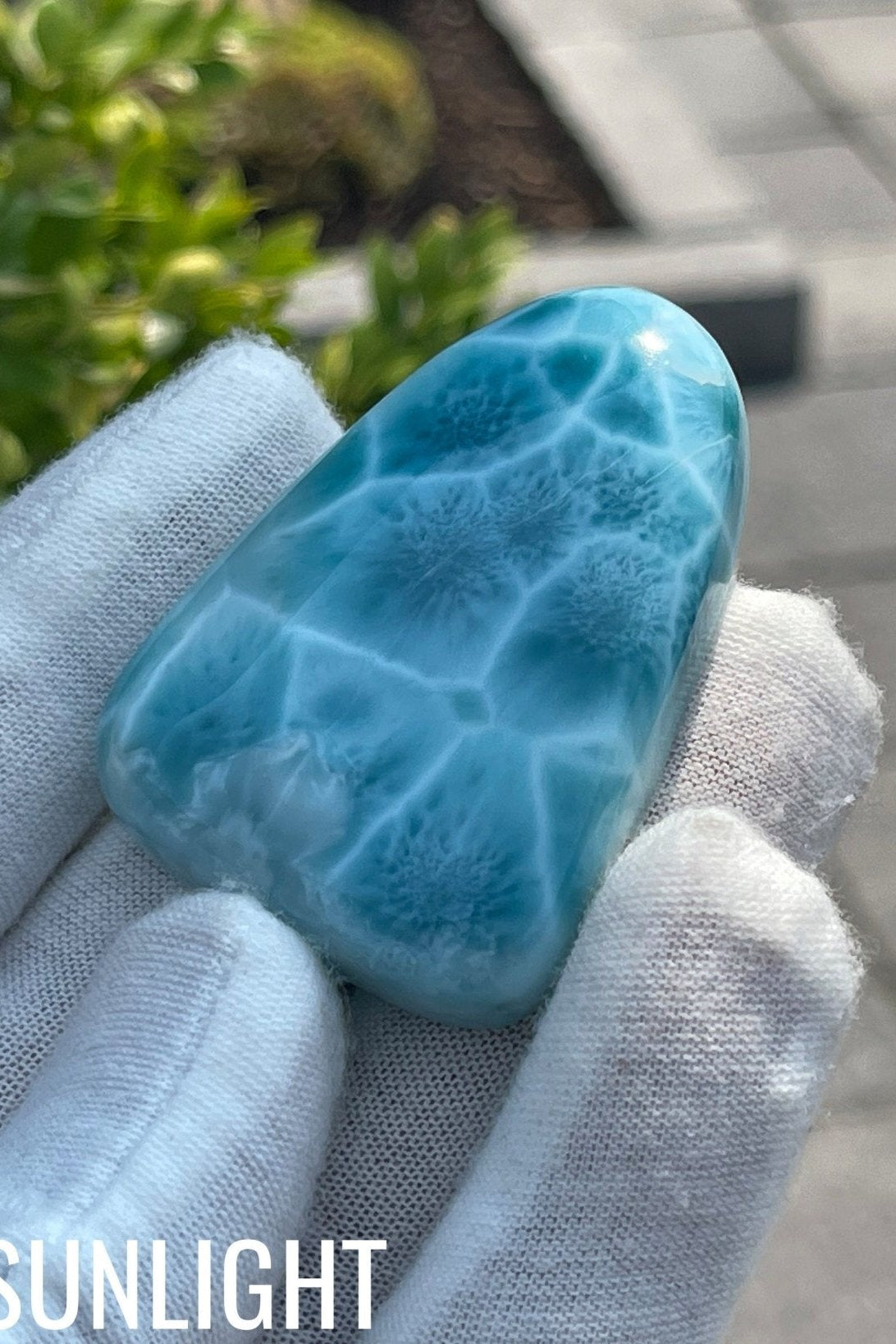 Quality Larimar Cabochon high quality AAAA - Genuine cabochon - dominica larimar - Perfect for Jewelry Making and Collecting