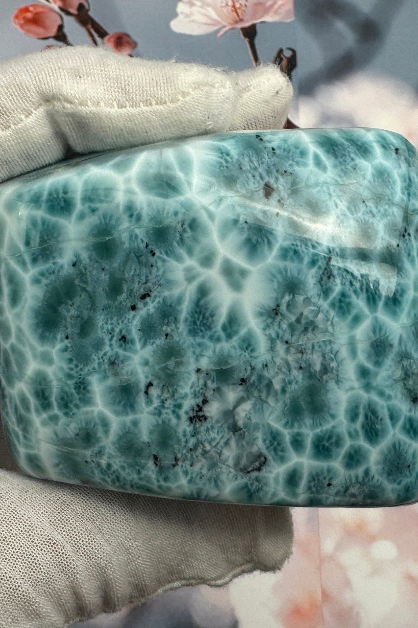 Natural Larimar Cabochon - Larimar Creations