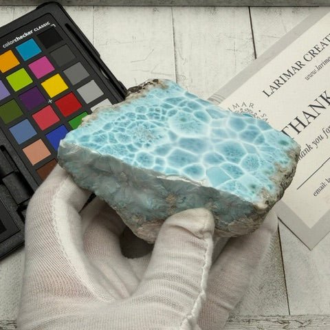 Qty. 2 Larimar Large Cabochons bundle. - Larimar Creations