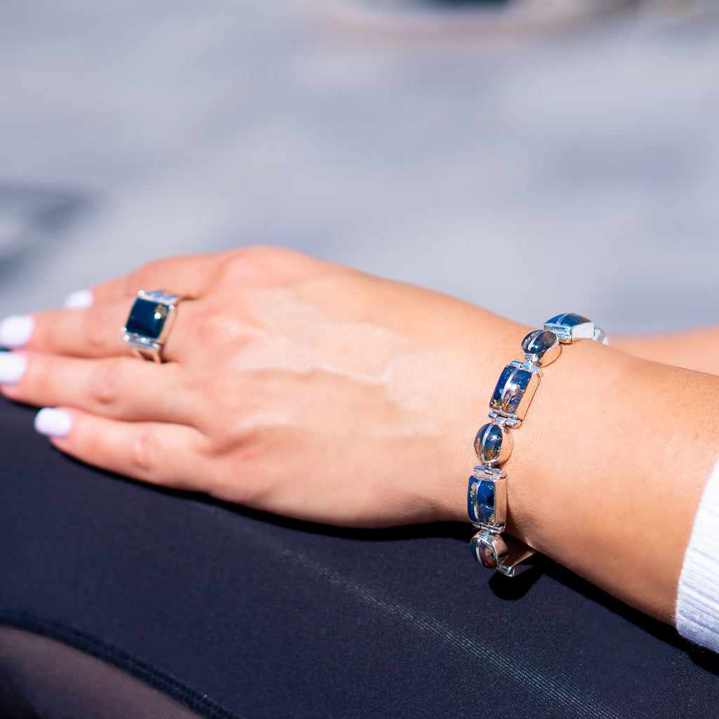 Blue Amber Bracelets