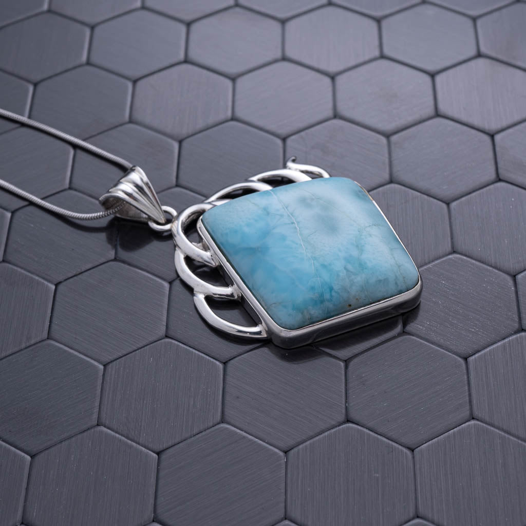 Larimar Pendant, Adara - Larimar Creations