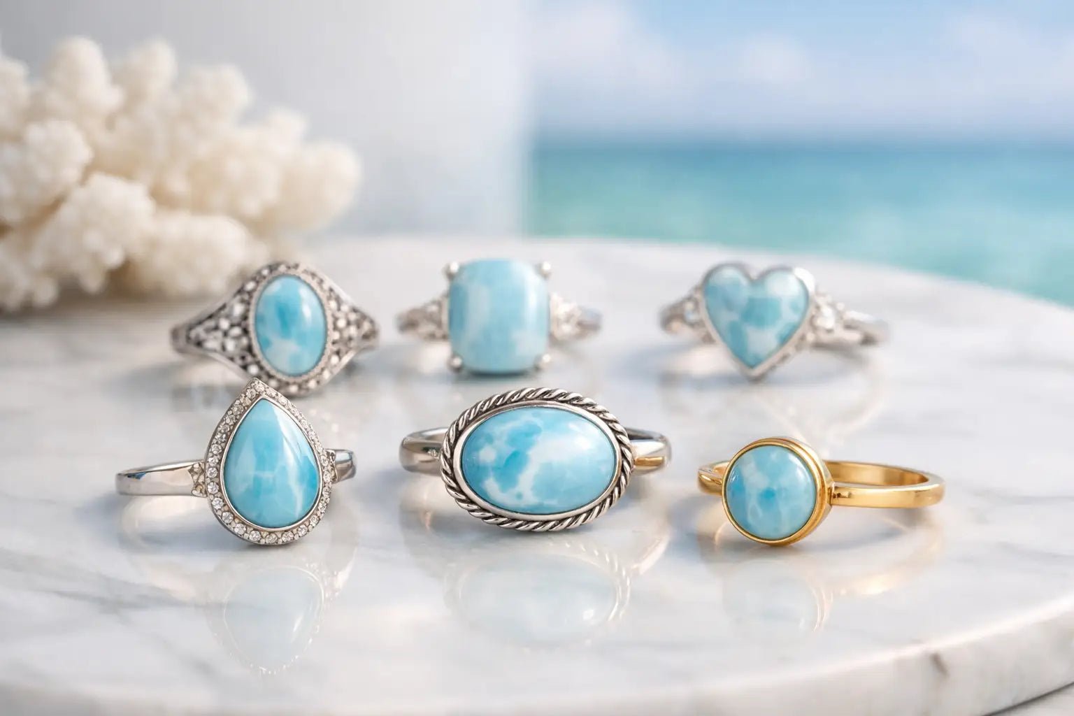 12 Best Larimar Rings for Women - Larimar Creations