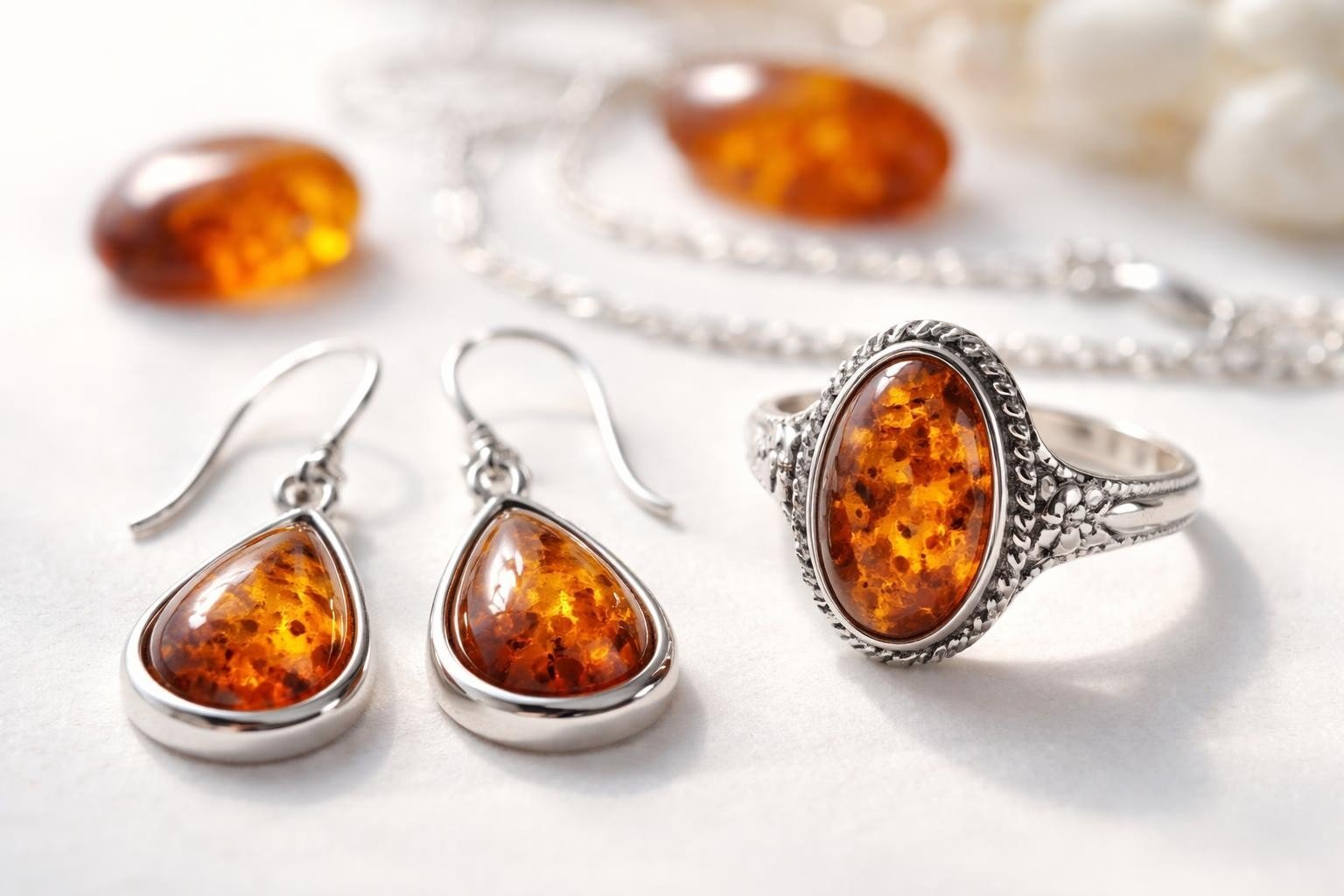 Amber Silver Jewelry: Timeless Beauty and Craftsmanship - Larimar Creations