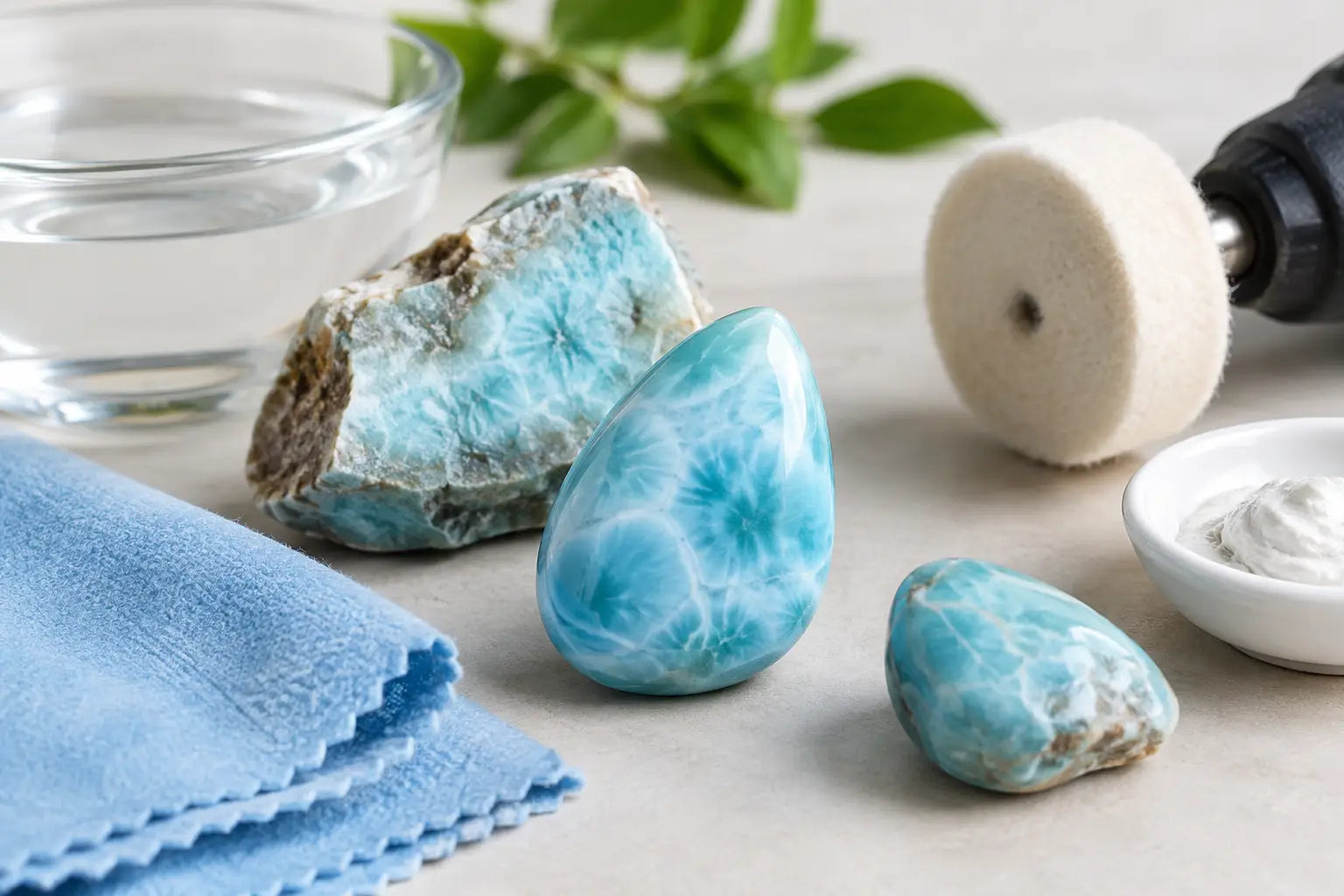How to Polish Larimar Stones Without Damage