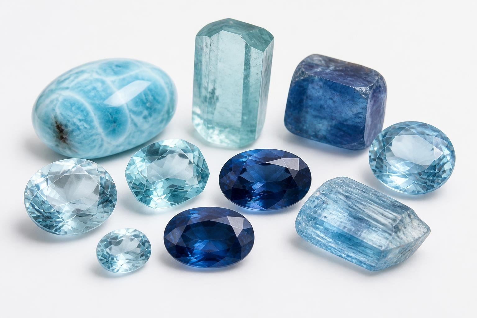 Blue Gemstone Crystal: Properties, Types & Care Guide - Larimar Creations