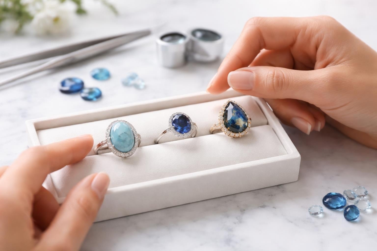 Blue Stone Rings: Ultimate Guide to Styles & Selection - Larimar Creations