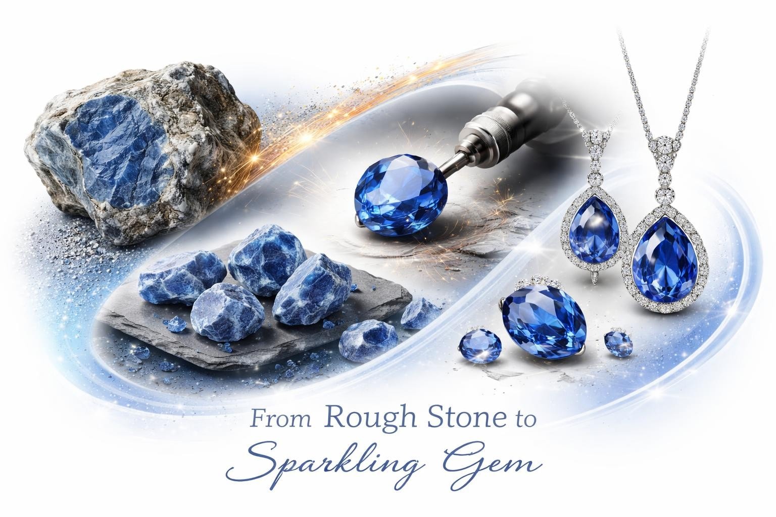 Raw Blue Stone: Identification, Value & Jewelry Uses