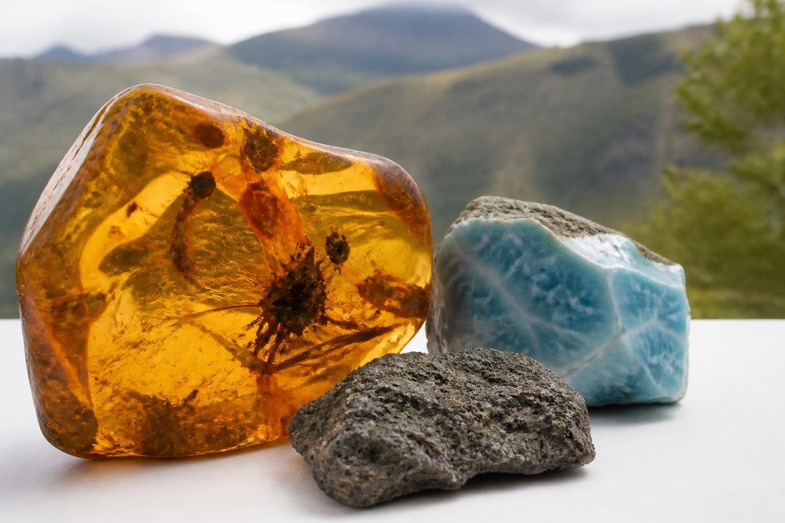 Amber and Larimar: Rare Caribbean Gemstone Treasures