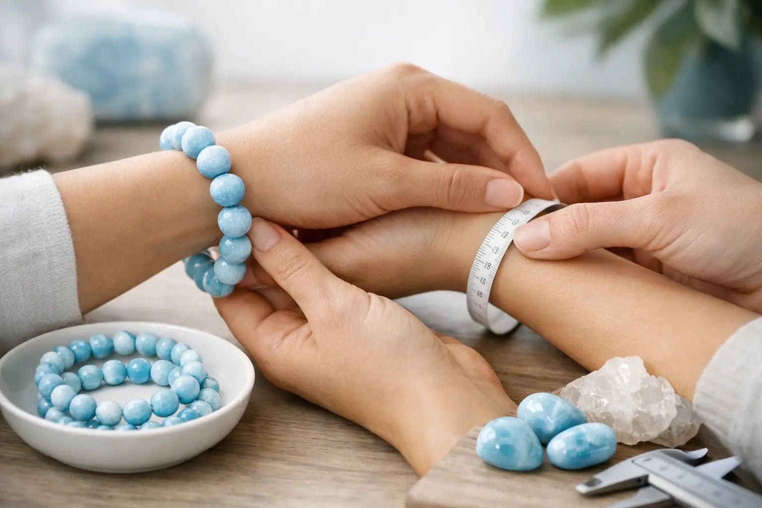 Guide to Larimar Bracelet Sizing and Fit - Larimar Creations