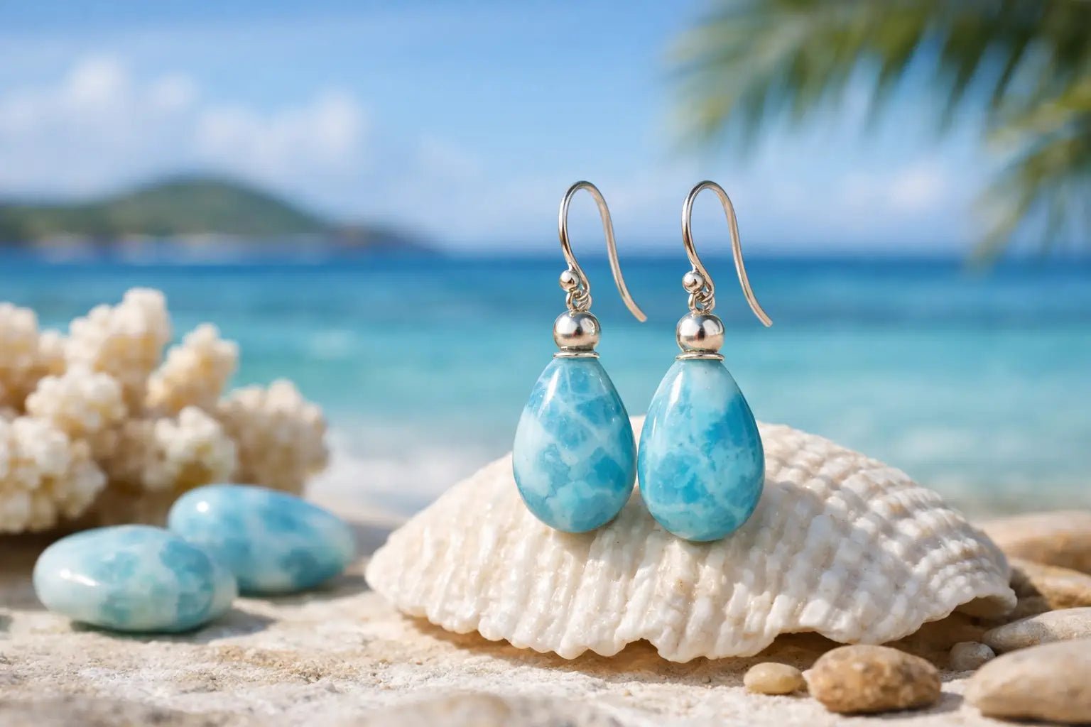 Handmade Larimar Earrings That Honor the Caribbean - Larimar Creations