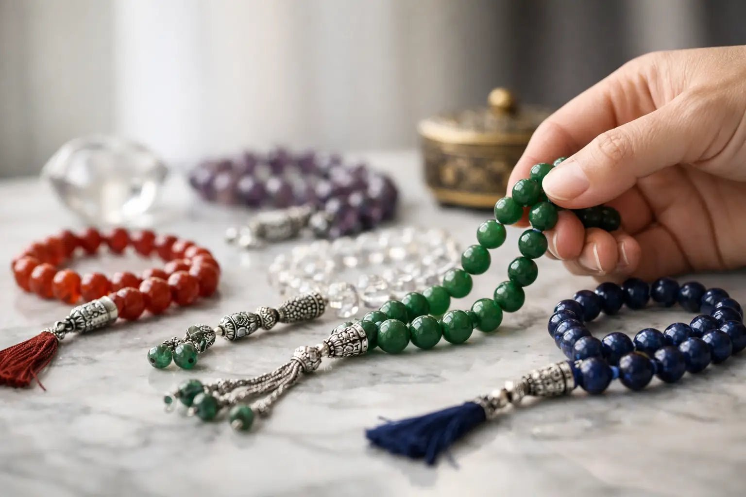 How to Choose Gemstone Tasbih With Confidence - Larimar Creations