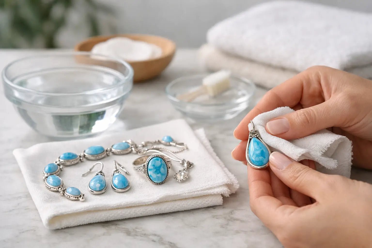 How to Clean Larimar Jewelry Safely - Larimar Creations