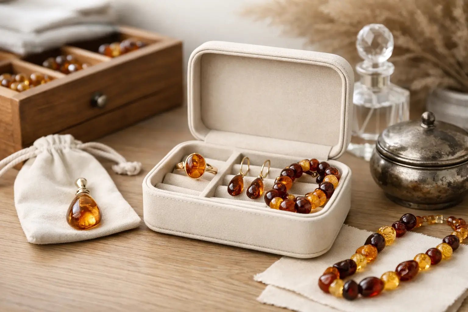 How to Store Amber Jewelry the Right Way - Larimar Creations