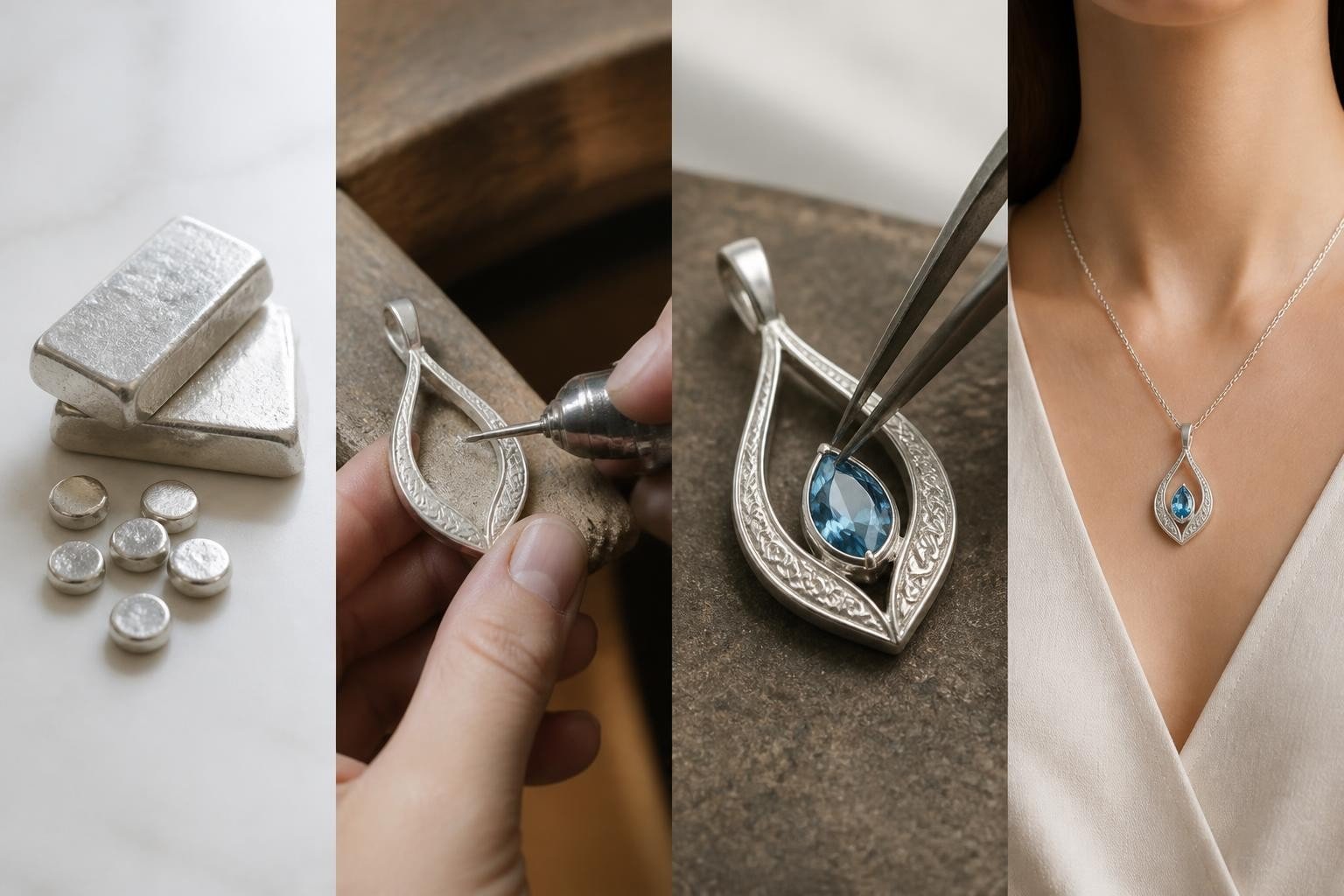 Sterling Silver Pendant Necklace: The Complete Guide - Larimar Creations