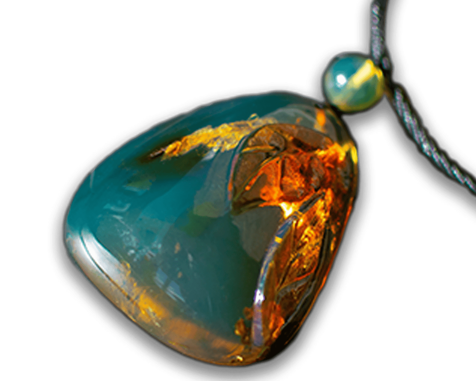Blue Amber Pendants