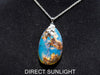 Authentic Dominican Amber Pendant – Handcrafted Jewelry with Rare Blue Glow