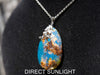 Authentic Dominican Amber Pendant – Handcrafted Jewelry with Rare Blue Glow