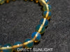 Blue Amber Beads Bracelet