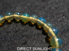 Blue Amber Beads Bracelet Dominican