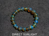 Blue Amber Beads Bracelet, Dominican Blue Amber AAA