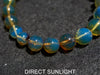 Blue Amber Beads Bracelet, Dominican Blue Amber AAA