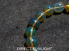 Blue Amber Beads Bracelet, Dominican Blue Amber AAA