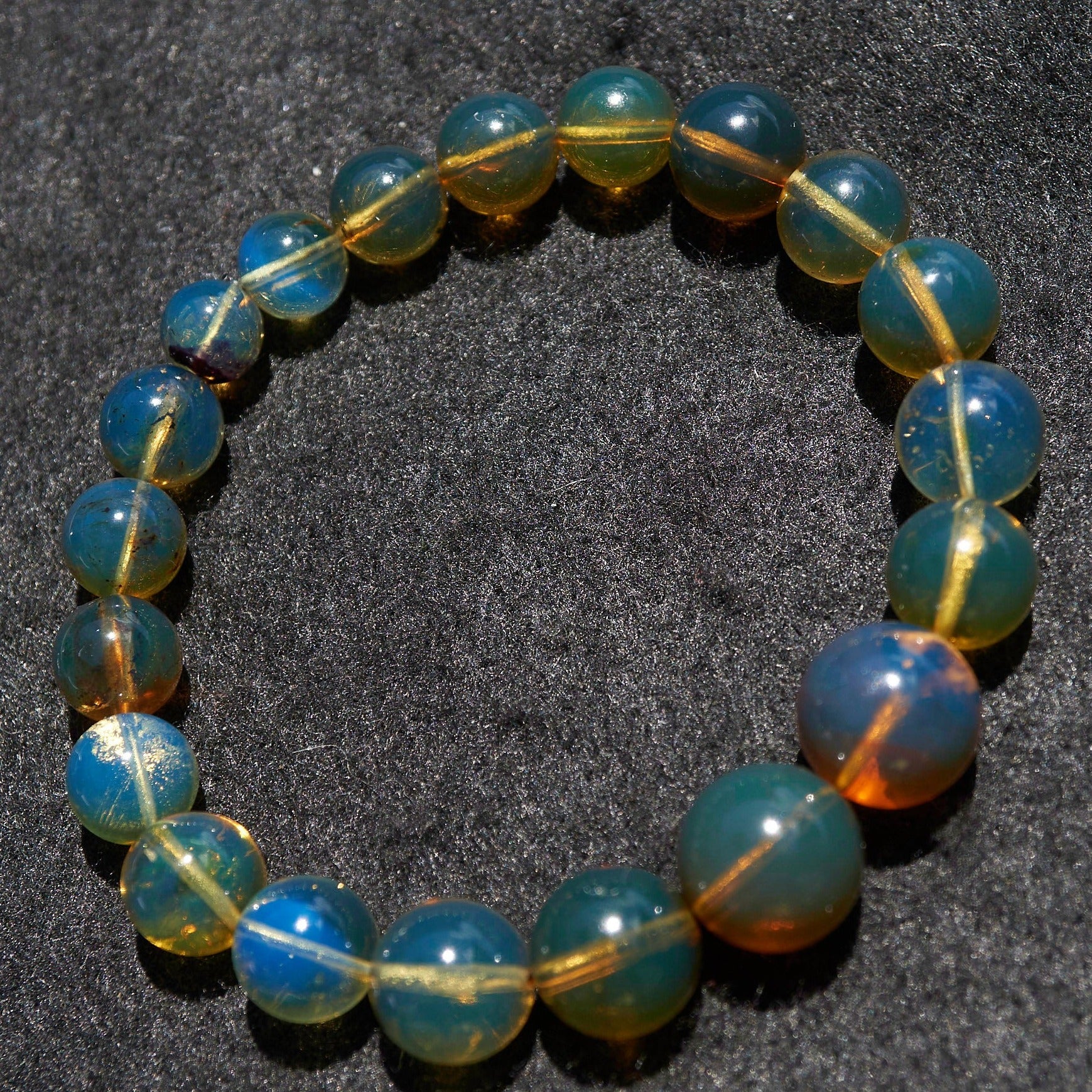 blue amber bracelet