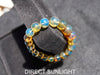 Blue Amber Beads Bracelet, Dominican Blue Amber AAA