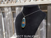 Dominican Blue Amber Pendant with Bail in 925 Sterling Silver – Genuine Amber Gemstone Jewelry