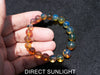 Blue Amber Beads Bracelet, Dominican Blue Amber AAA