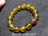 Blue Green Amber Beads Bracelet, Dominican Blue Green Amber AAA