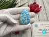 Larimar Cabochon, Large Teardrop specimen, Top quality AAAA