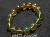 Blue Amber Dominican Beads Bracelet AAA