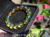 blue amber beads bracelet