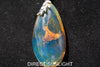 Dominican Blue Amber Pendant with Bail in 925 Sterling Silver – Genuine Amber Gemstone Jewelry