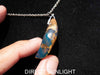 Blue amber cabochon jewelry styled as a unique holiday gift for women