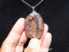 Genuine Dominican Blue Amber Jewelry with Bail in 925 Sterling Silver