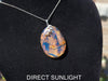 Genuine Dominican Blue Amber Jewelry with Bail in 925 Sterling Silver