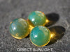 Blue Green Amber Beads bundle set of Qty. 3 Dominican Amber SET #3