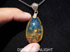 High-quality close-ups showing the polished blue amber&#39;s glow