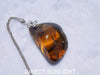 Blue Amber pendant Big Cabochon in Dominican Blue Amber