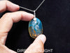 Blue Amber Dominican Pendant Bail in 925 Sterling Silver